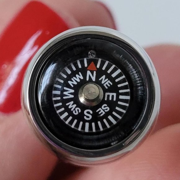 French Shirt Real Working Compass Cuff Links - Picture 5 of 8